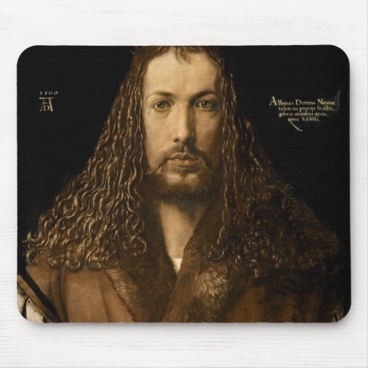 28歳で自画像、1500年 マウスパッド (正面)