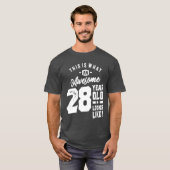 28歳のギフト |第28誕生日ギフトアイディア Tシャツ (正面フル)