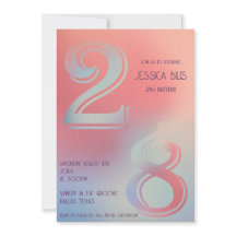 28歳の誕生日の招待状