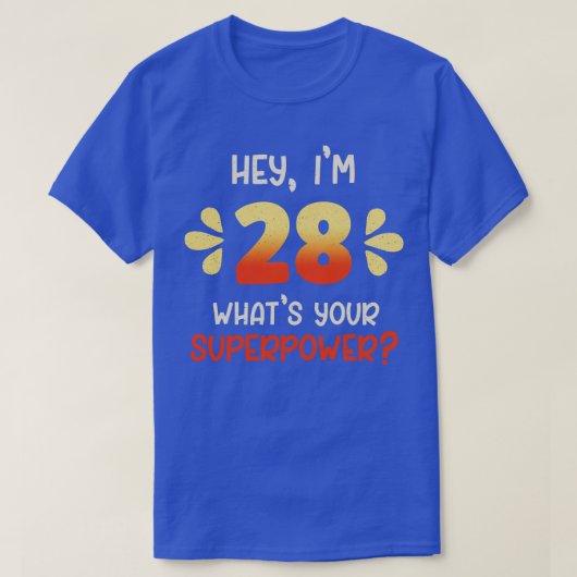 28歳の誕生日1 Tシャツ (デザイン正面)