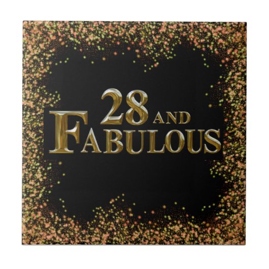 28歳の誕生日 タイル (正面)