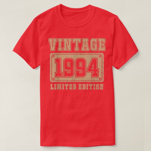 28歳ヴィンテージ1994年限定版28th Bir Tシャツ (デザイン正面)