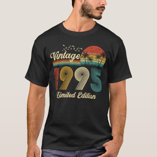 28歳ヴィンテージ1995 28誕生日 Tシャツ (正面)