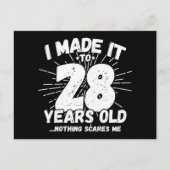 28歳皮肉ミームおもしろい28誕生日 ポストカード (正面)