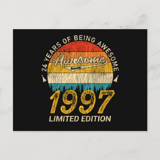 28歳誕生日レトロ最高の28歳誕生日プレゼント ポストカード (正面)