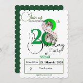 28歳 招待状 (正面/裏面)