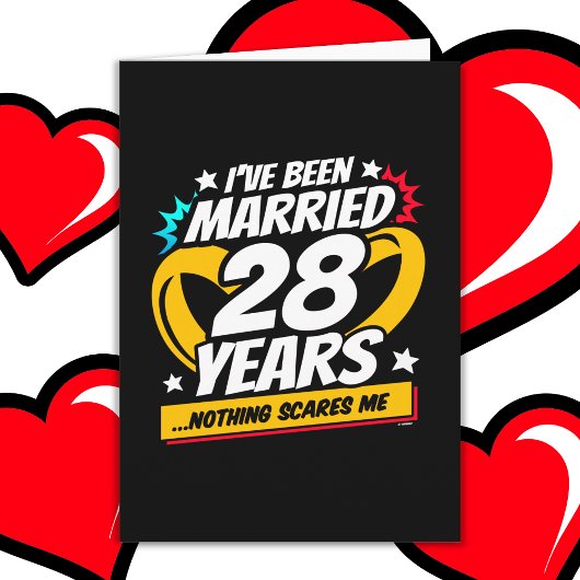 28結婚した年おもしろい28結婚周年 カード