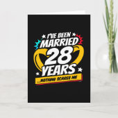 28結婚した年おもしろい28結婚周年 カード (正面)