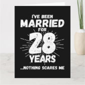 28結婚した年おもしろい28結婚周年 カード (正面)