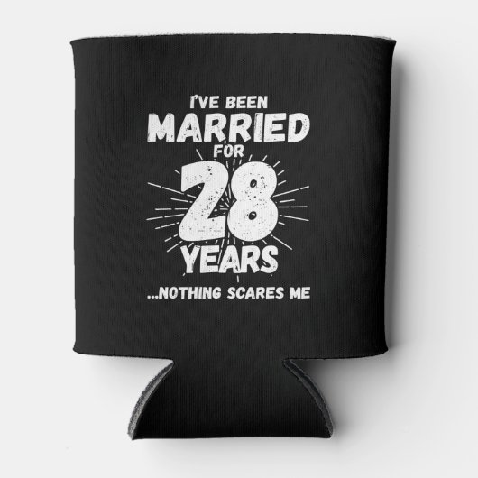 28結婚した年28おもしろい周年 缶クーラー (正面)