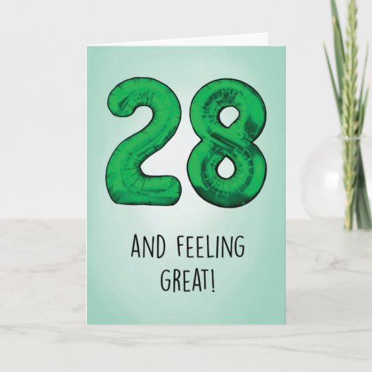 28誕生日カード カード (正面)