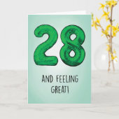28誕生日カード カード (黄色い花)