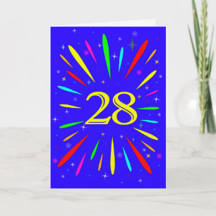 28誕生日爆破カード カード