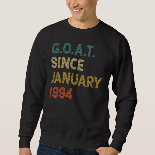 28誕生日28歳ヤギ1994年1月以来 スウェットシャツ (正面)