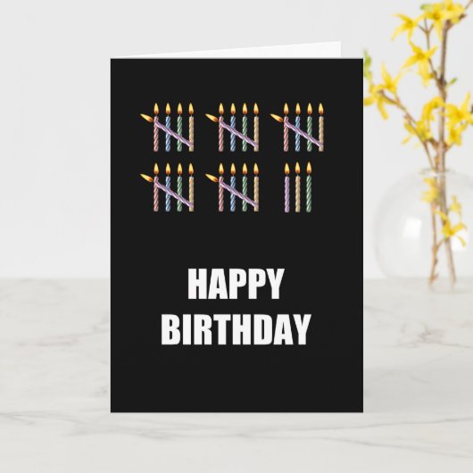 28誕生日(ろうそくあり) カード (黄色い花)