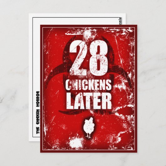 28鶏後 ポストカード (正面/裏面)