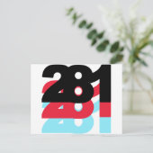 281市外局番 ポストカード (スタンド正面)