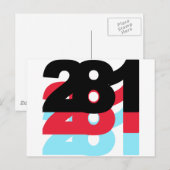 281市外局番 ポストカード (正面/裏面)