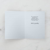 2846グレーキャットペット悔やみや弔慰 カード (内部)