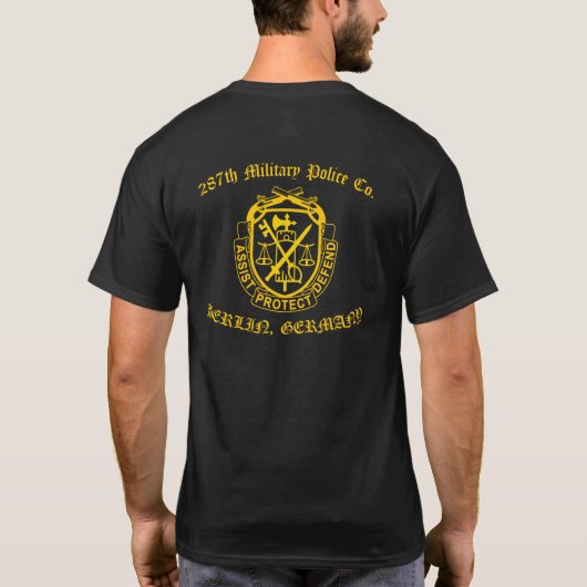 287th軍隊警察退役軍人 tシャツ (裏面)