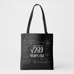 289 17誕生日17歳のギフトの平方根 トートバッグ