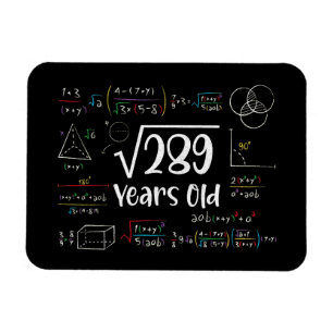 289 17誕生日17歳のギフトの平方根 マグネット