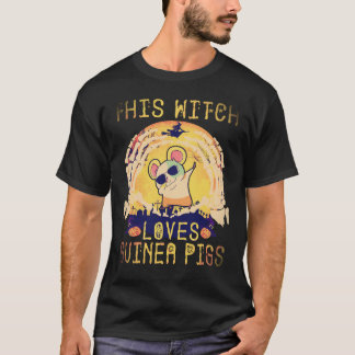 28 この魔女はモルモットが大好き ハロウィン Tシャツ