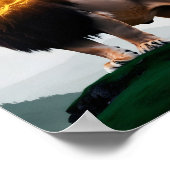 28:はっきりした1のライオンの諺として ポスター (角)