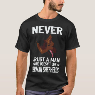 28 ジャーマンシェパード好きじゃない男は信用するな Tシャツ