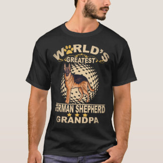 28 世界で一番すごい ジャーマンシェパード おじいちゃん ドイツ Tシャツ