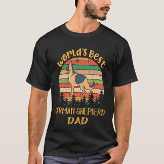 28 世界で一番のジャーマンシェパードのパパ ドイツ牧羊犬 Tシャツ