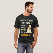 28 幸運なコーギー Tシャツ (正面フル)