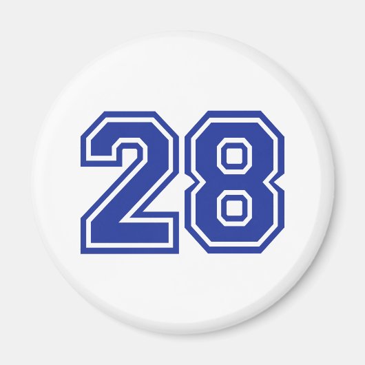 28 – 数値 マグネット (正面)