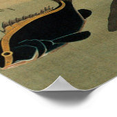 28.群魚図,若冲日本芸術文化寒中諸魚 ポスター (角)