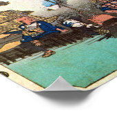 28. 袋井宿, 広重 ポスター (角)