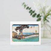 28. 袋井宿, 広重 ポストカード (スタンド正面)