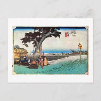 28. 袋井宿, 広重 ポストカード