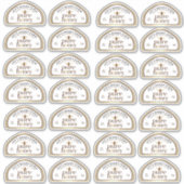 28 12oz串形ハニーラベル金ゴールドリム&ビー シール (正面)