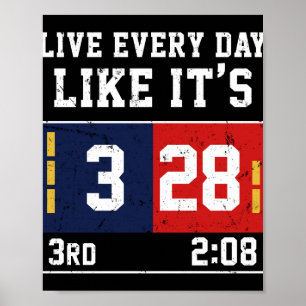 28-3サッカーのように毎日を生きる ポスター