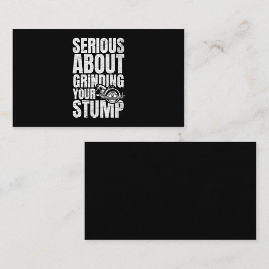 28.Arborist for a Tree trimmer 名刺 (正面/裏面)