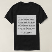 28 C.S.ルイス引用文190712ステッカー Tシャツ (デザイン正面)