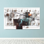 28 MHz キャンバスプリント (インサイチュ (ウッドフロア))