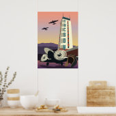 28"x20"航空塔 – アリゾナ州ツーソン ポスター (キッチン)