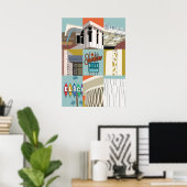 28"x20" Sunshine Mile - Tucson, Arizona ポスター (ホームオフィス)