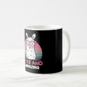 28 Year Old Bday Llamazing 28th Birthday Llama コーヒーマグカップ (正面右)