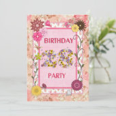 28th誕生日パーティーへの招待とフローラ枠 招待状 (スタンド正面)