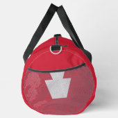 28th Infantry Division Tribute Personalized Red ダッフルバッグ (右)