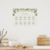 28x20インチ10テーブル10座席表ポスター ポスター (キッチン)