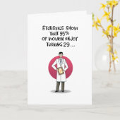 29おもしろい番目の誕生日カード カード (黄色い花)