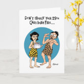 29おもしろい誕生日 カード (黄色い花)